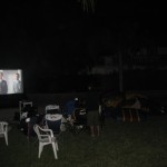 family inflatable movie screen